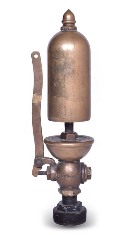 Lunkenheimer 3 1/2 Single Chime Brass Steam Whistle