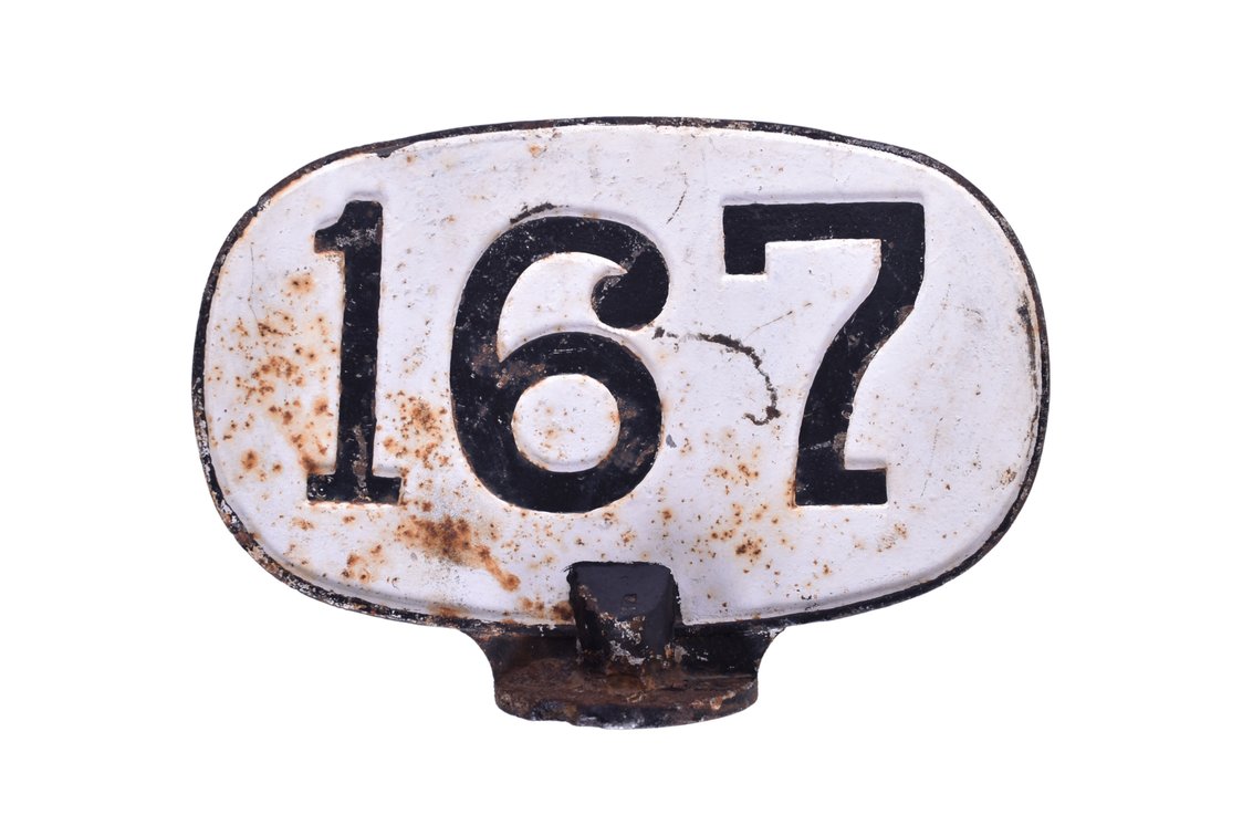 Southern Railway Cast Iron Mile Post Marker