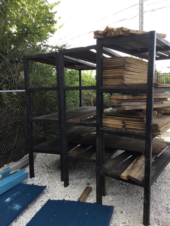 Set of Three Heavy Duty Steel Shelves