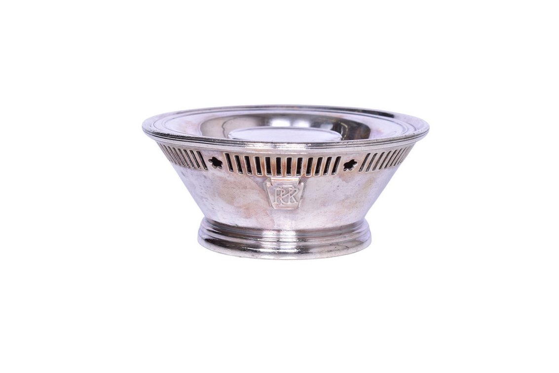 International Silver Pennsylvania Railroad Footed Finger Bowl and Butter Icer