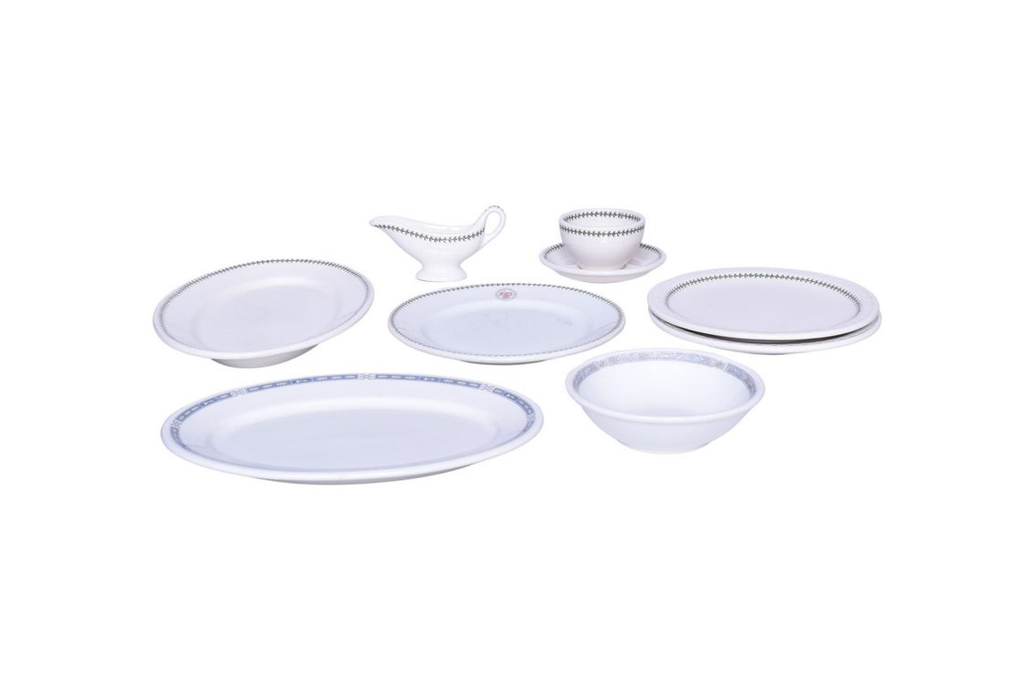 Nine Pieces of Atlantic Coast Line and Florida East Coast Railroad China - Palmetto, St. Johns, and Mistic