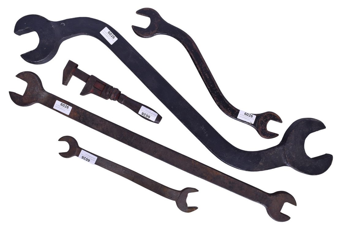Five Railroad Wrenches - B&O, Rock Island, CB&Q, Chesapeake and Ohio