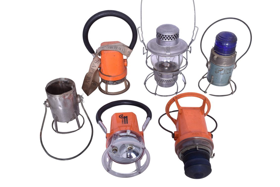Six Railroad Lanterns - Kero, Starlite, etc.