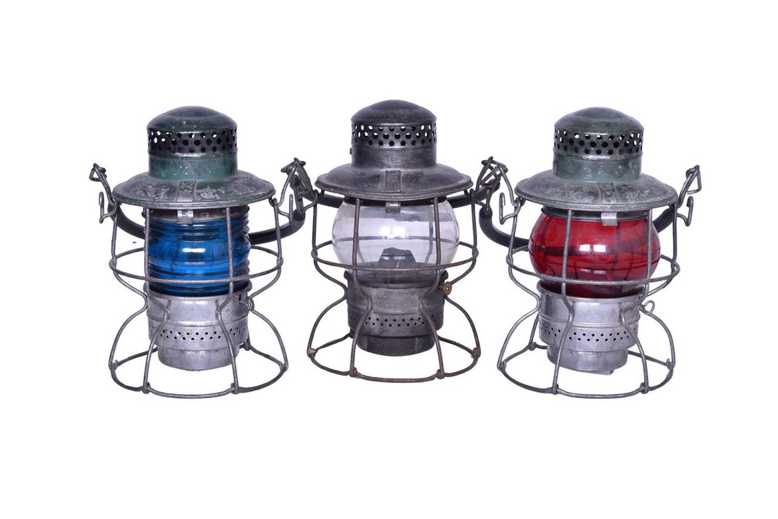 Three Adlake Railroad Lanterns