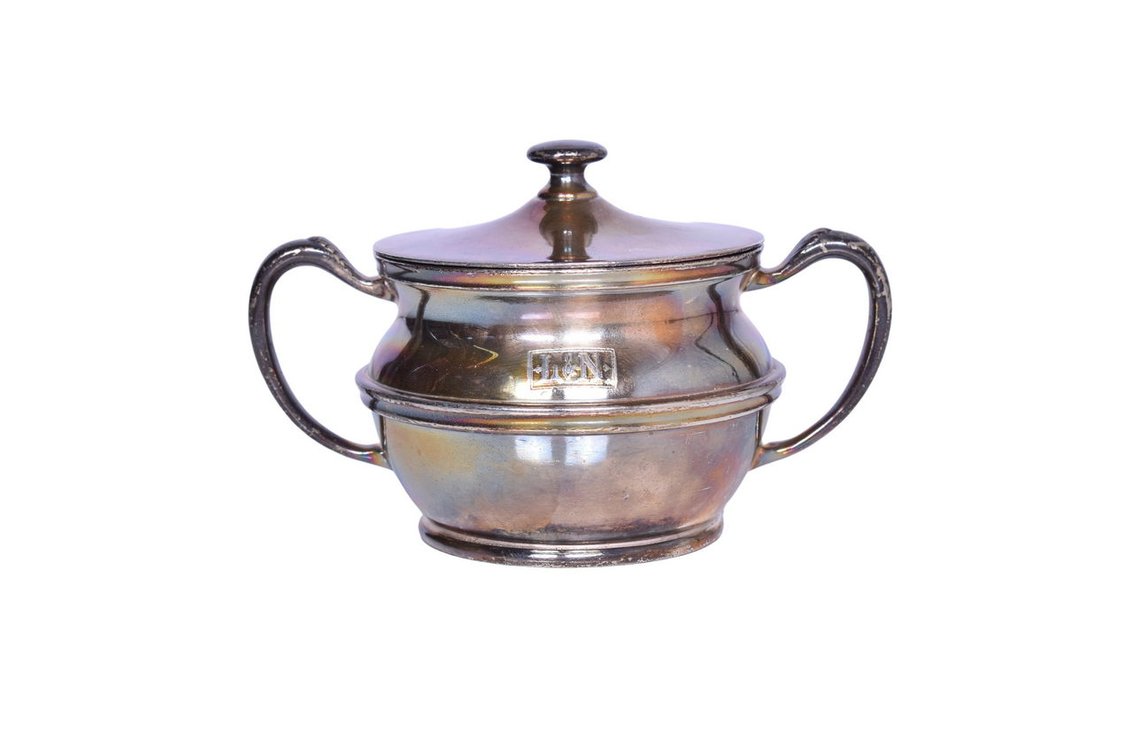 Reed & Barton Louisville and Nashville Railroad Silver Sugar Bowl w/ Lid 8 Oz