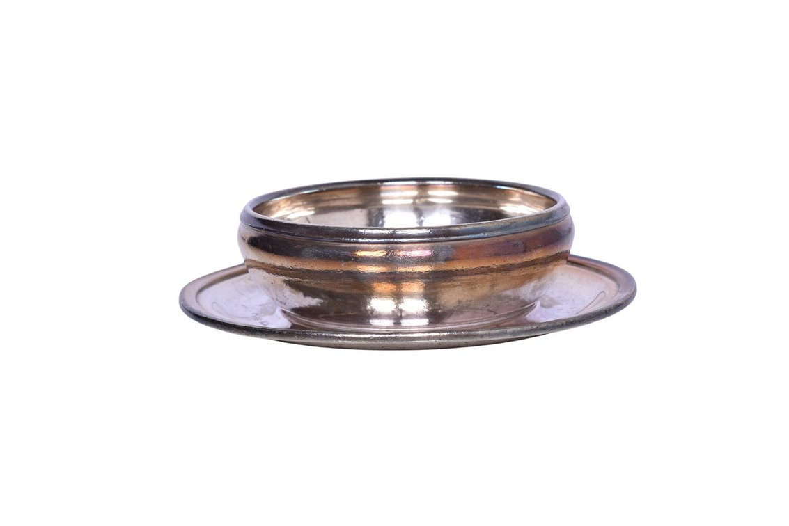 Louisville and Nashville Railroad International Silver Nut Bowl w/ Attached Under-Liner
