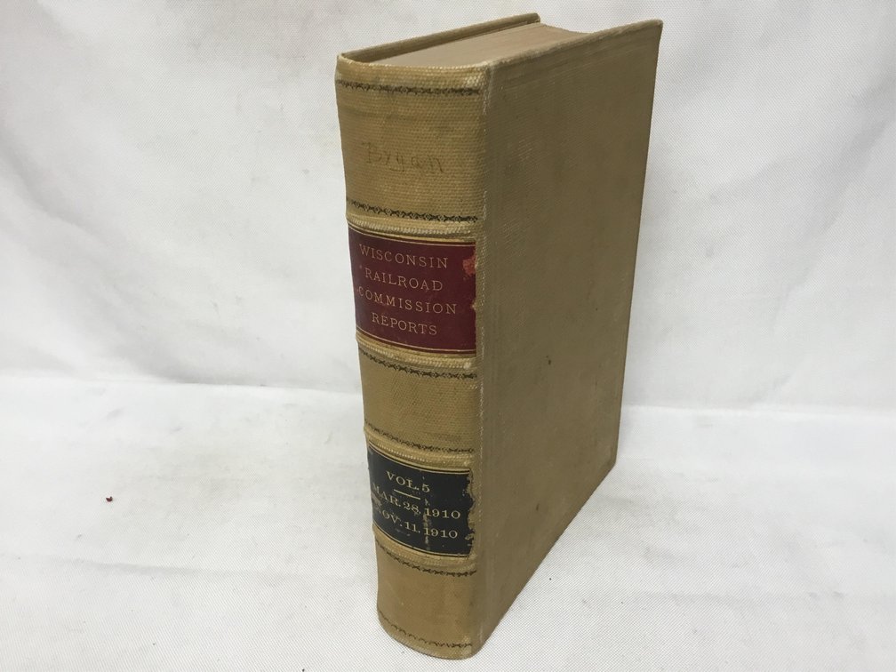 Opinions and Decisions of the Railroad Commission of the State of Wisconsin, Vol. 5