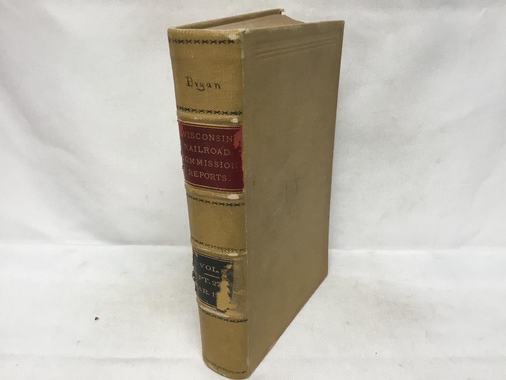 Opinions and Decisions of the Railroad Commission of the State of Wisconsin, Vol. 8