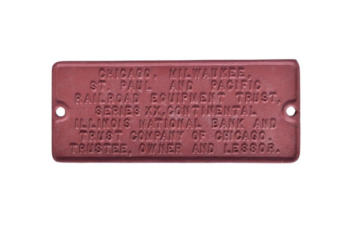 Milwaukee Road Cast Iron Trust Plate