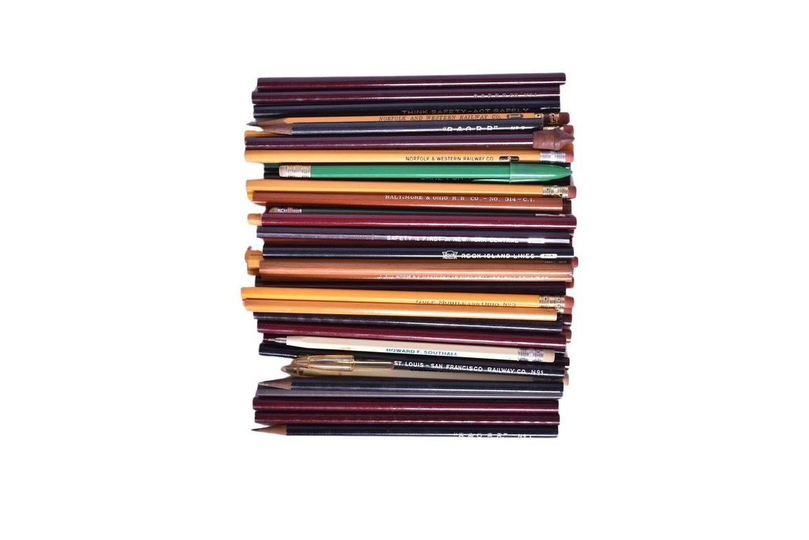 60 Railroad Pencils- Chessie, Norfolk Southern, Chesapeake and Ohio, Baltimore and Ohio, etc.