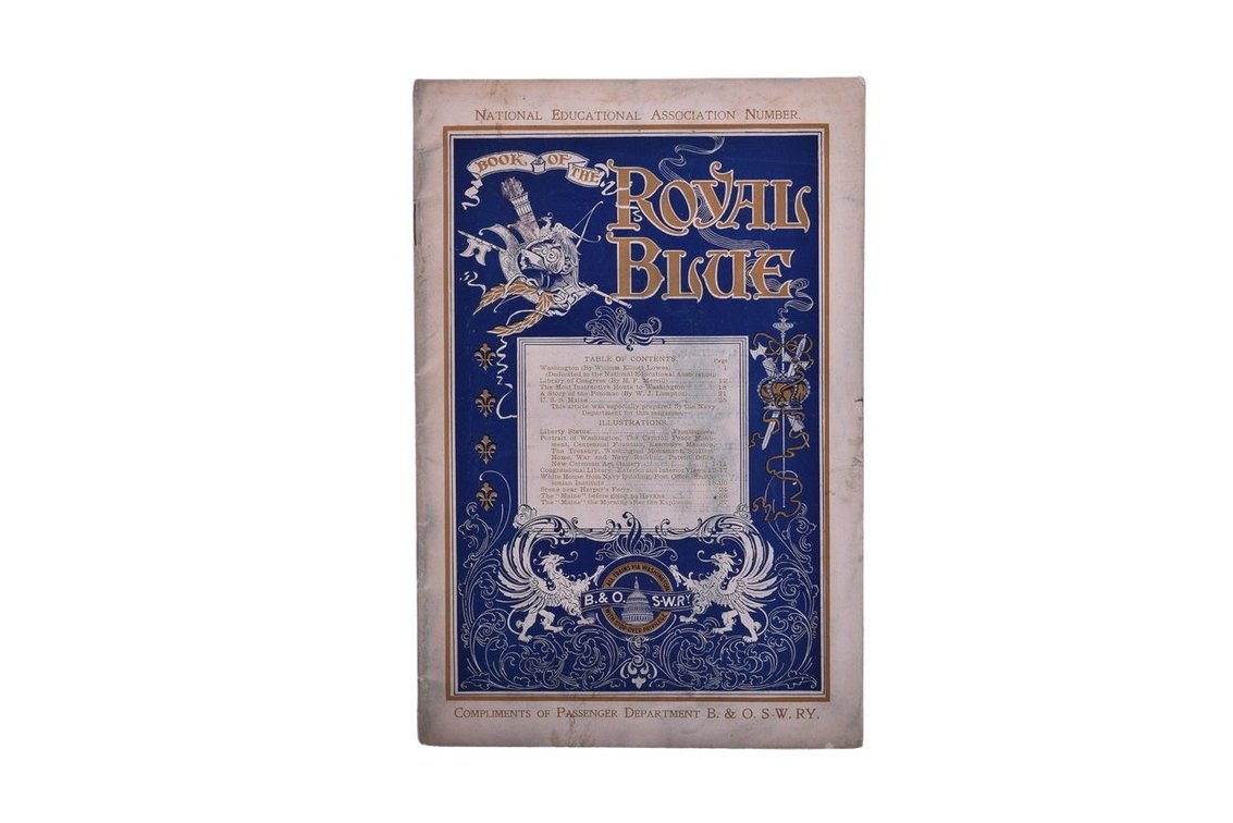 Baltimore & Ohio Book Of The Royal Blue Booklet 1898