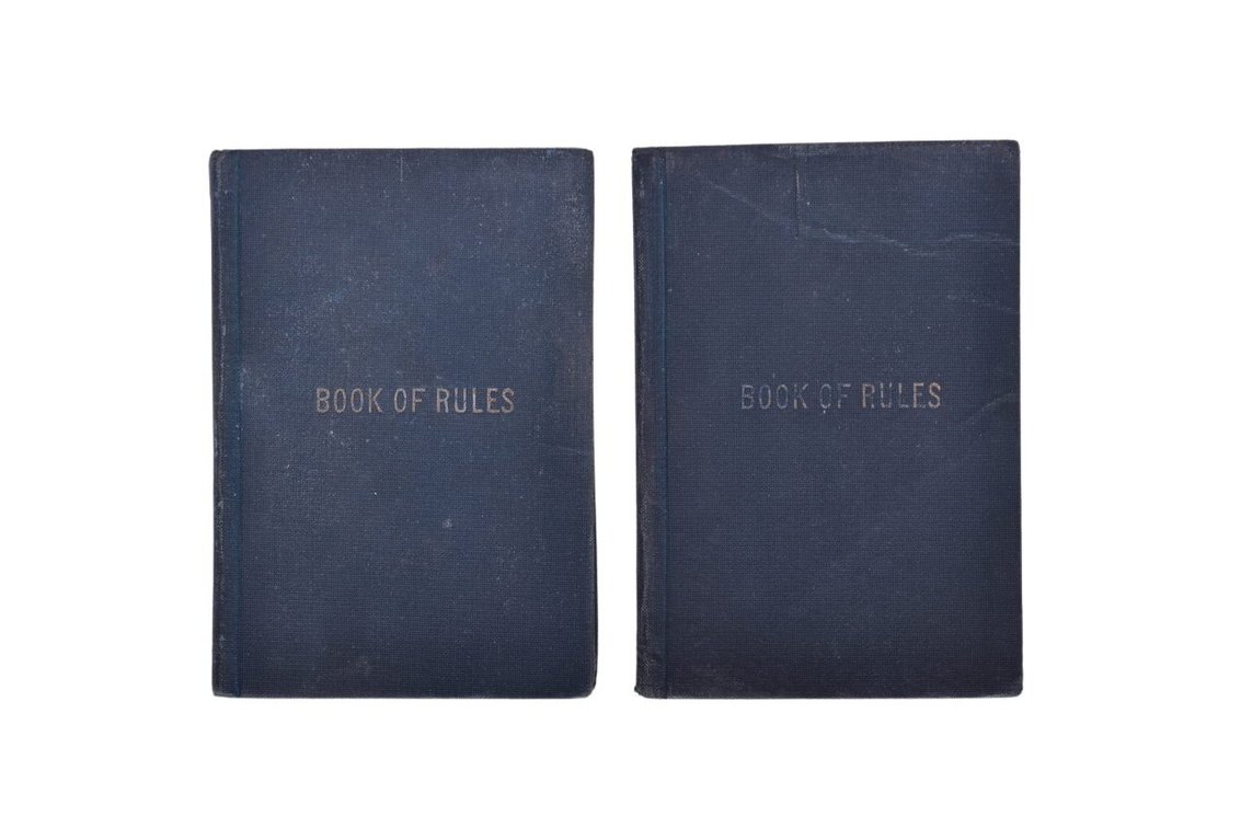 Two Pennsylvania Lines West Of Pittsburgh Railroad 1910 Rule Books