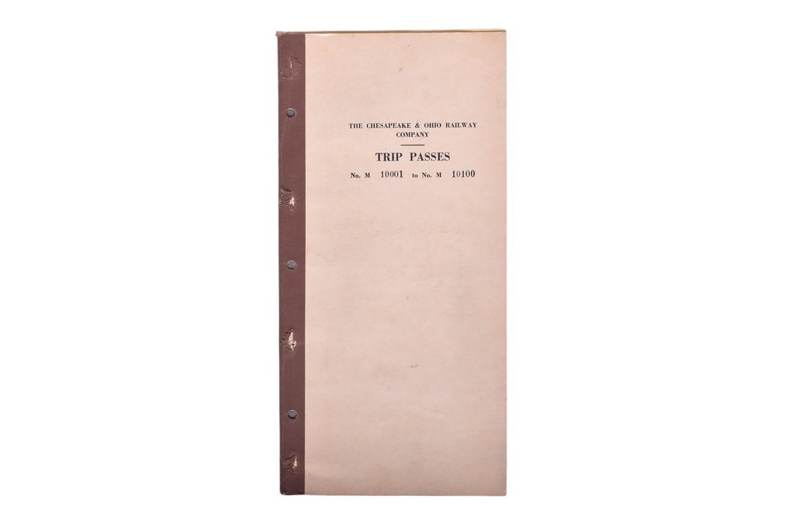 The Chesapeake & Ohio Railway Company Unused Trip Pass Book