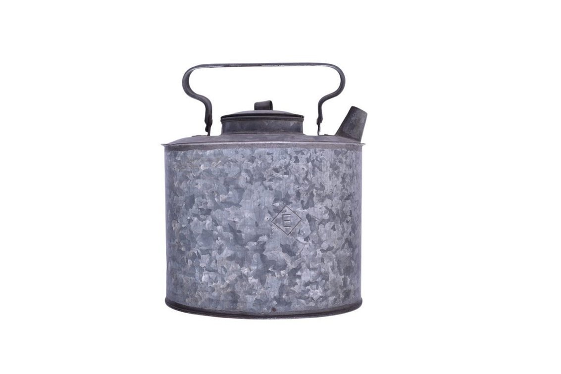 Erie Railroad Galvanized Embossed Water Can