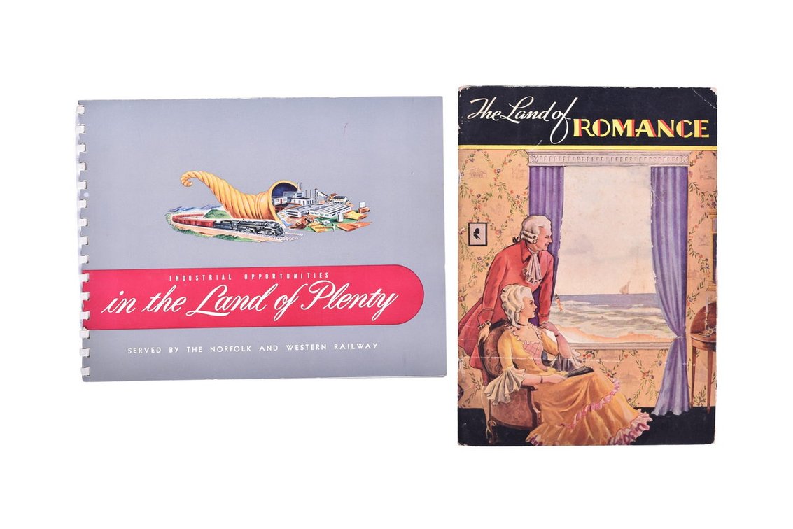 Two Promotional Items From Norfolk And Western Railway- Virginia The Land Of Romance And A Travel Brochure
