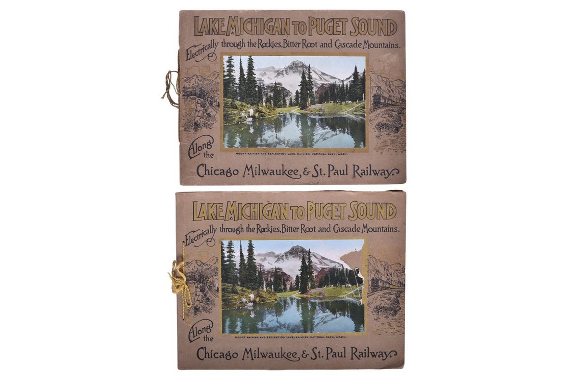 Two Copies Of Chicago Milwaukee & St. Paul Railway Travel Picture Books