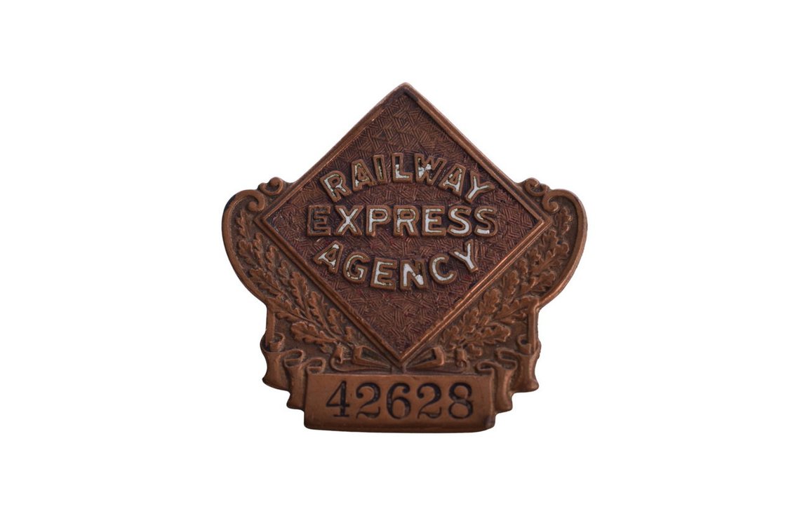 Railway Express Agency 42628 Badge w/ Diamond Logo