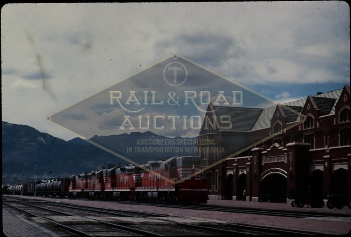 24 Slides - Chicago Burlington and Quincy Steam, Colorado and Southern Steam, Santa Fe Steam, Rio Grande
