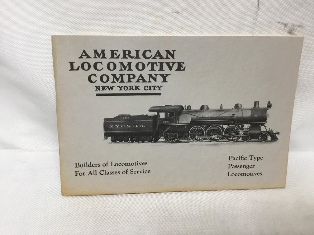 American Locomotive Company - Pacific Type Passenger Locomotives