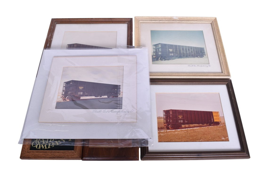 Four Northern Indiana Public Service Company Framed Photos And Two Plaques