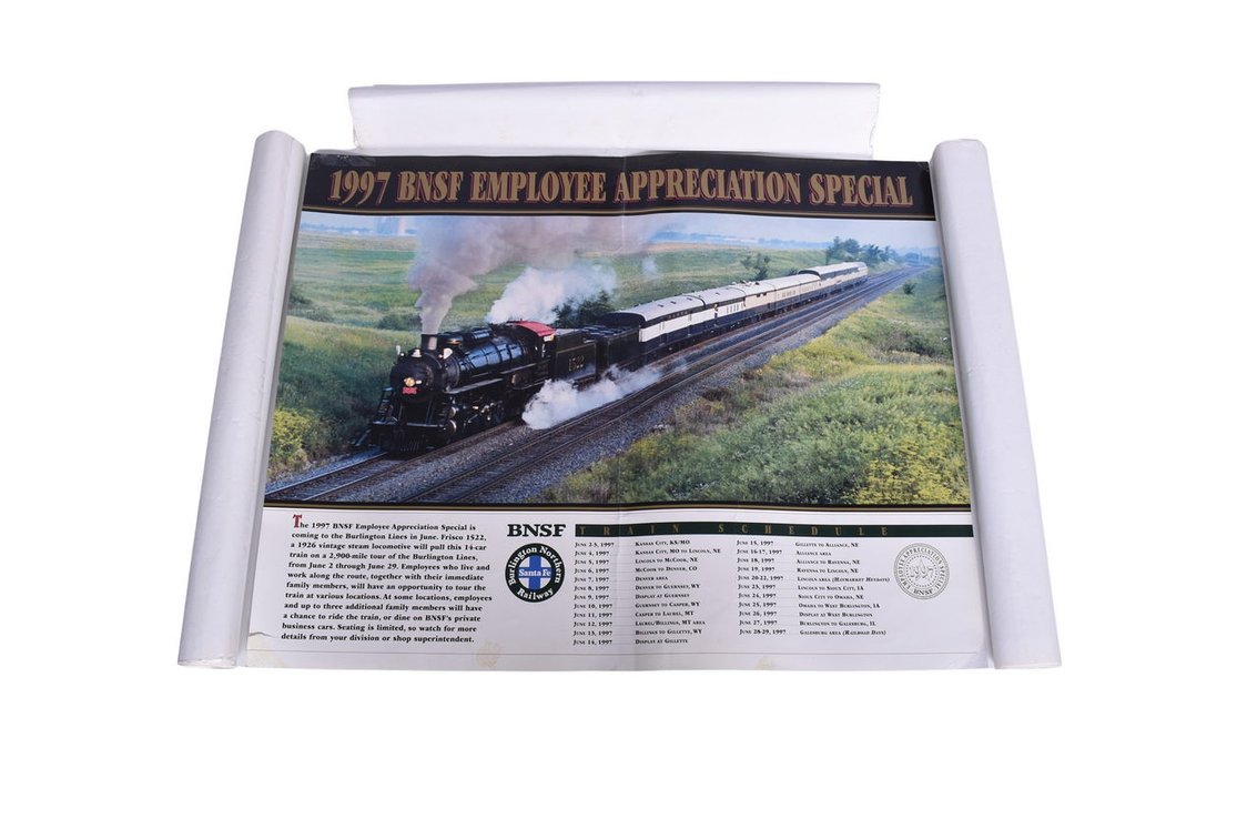 Four Western Railroad Wall Posters - Rio Grande and Burlington Northern Santa Fe