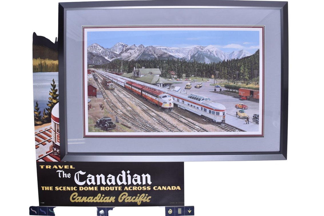 Two Pieces Of Canadian Pacific Memorabilia- Poster, Print