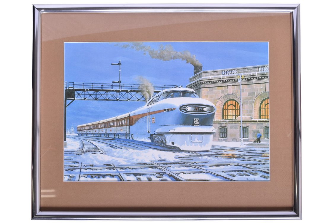 Framed Rock Island Railroad Art Print - Russ Porter