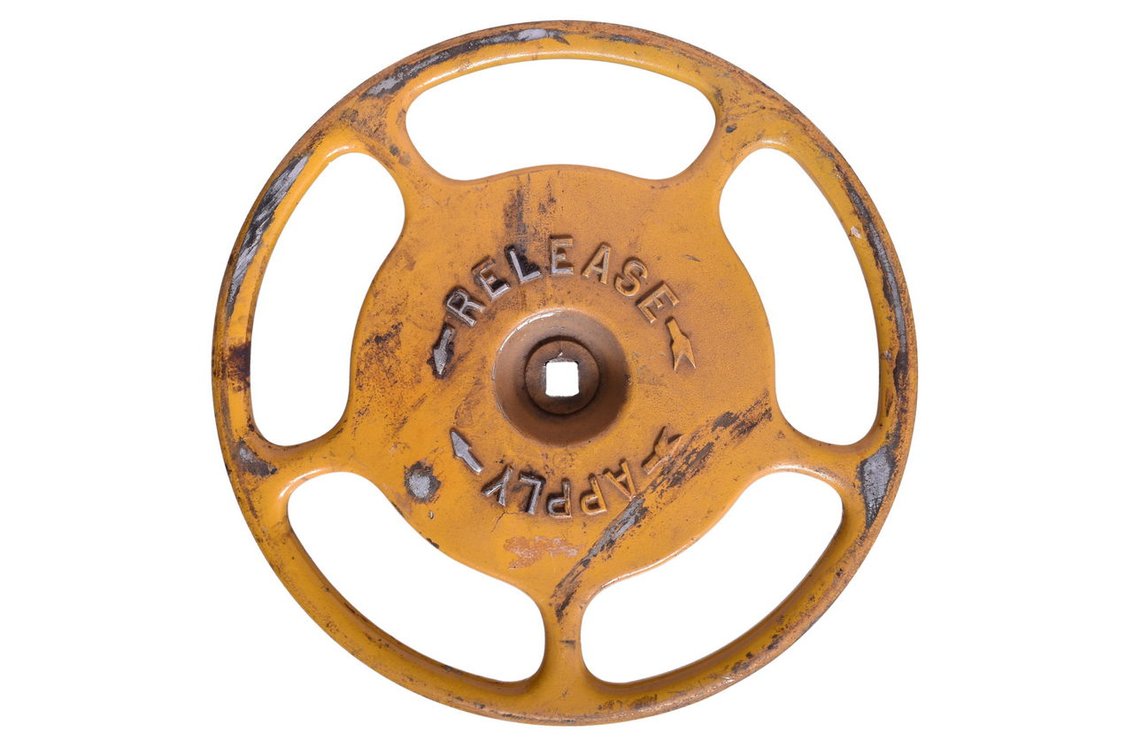 National Brake Co. Peacock Brake Turn Wheel