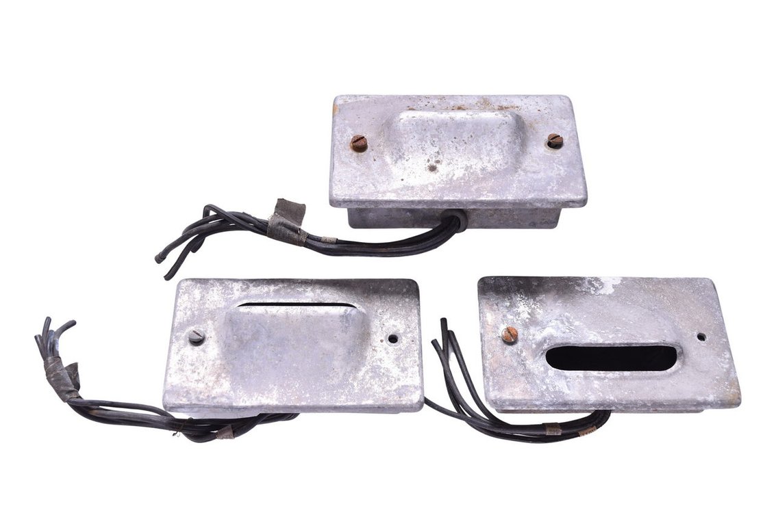 Group Of Three Pullman Railroad Passenger Car Lights