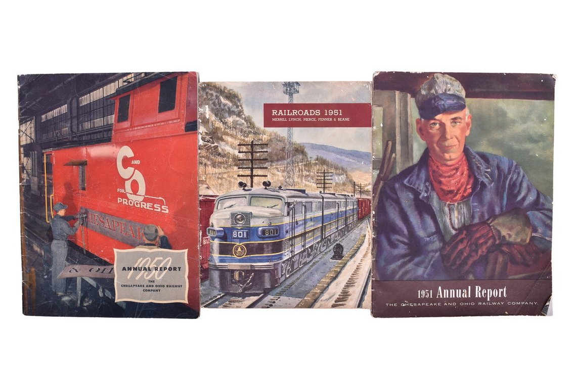 Chesapeake & Ohio Railway Company Annual Reports And Railroads 1951