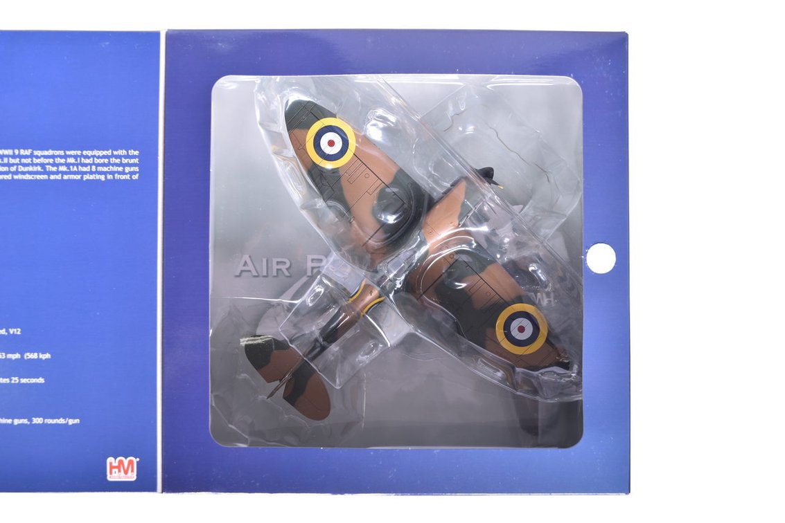 Hobby Master 1:48 Royal Air Force Early Spitfire MK.1 Die Cast WWII Military Plane - NIB