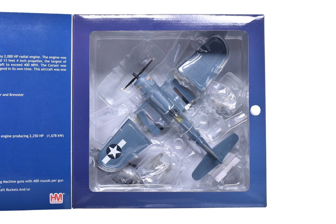 Hobby Master 1:48 F4U Corsair Die Cast F4U-1 Bird Cage Corsair WWII Military Plane - NIB