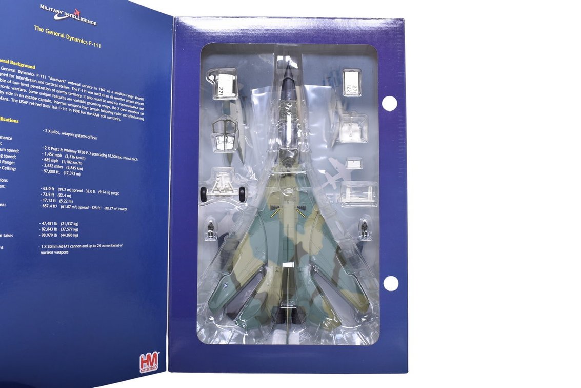 Hobby Master 1:72 The General Dynamics F-111 Die Cast FB-111A "Aardvark" Military Plane - NIB