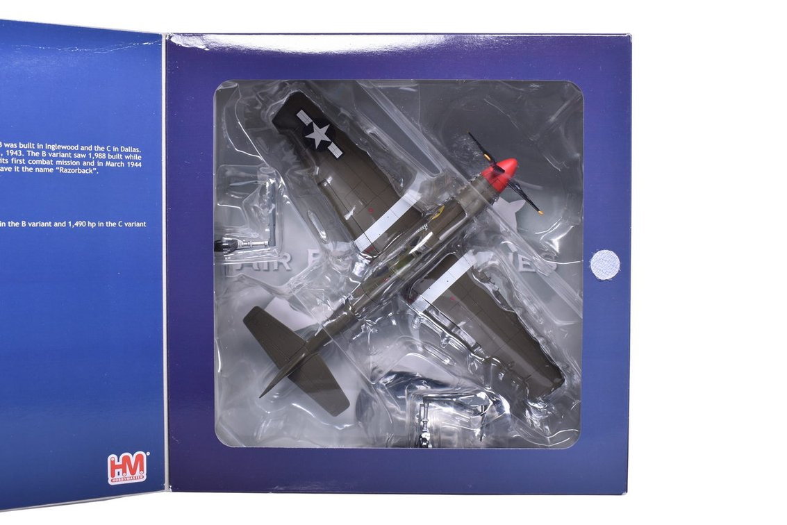 Hobby Master 1:48 P-51B Mustang Die Cast VF-T "Shangri La" WWII Military Plane - NIB