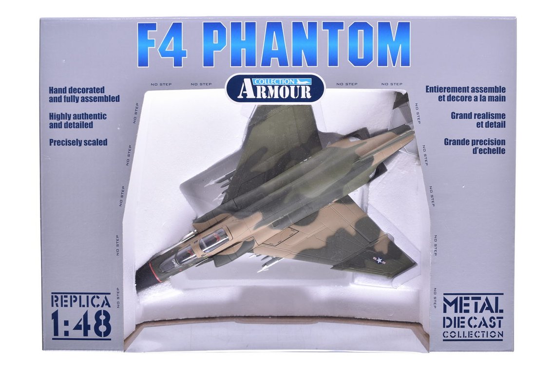 Franklin Mint / Armour Collection B11B169 USAF “Mig Killer” F-4 Phantom Diecast Plane