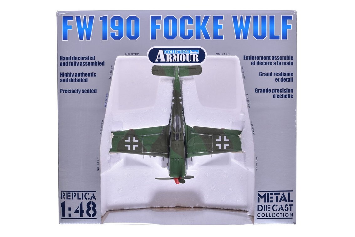 Armour Collection / Franklin Mint 1:48 WWII FW 190 Focke Wulf Diecast Plane