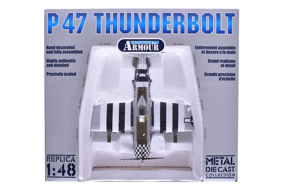 Armour Collection / Franklin Mint 1:48 USAF P47 Thunderbolt Diecast Plane