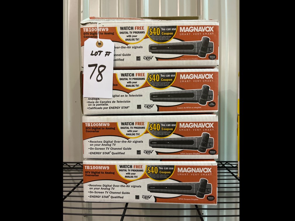 4 Brand New Magnavox Converters