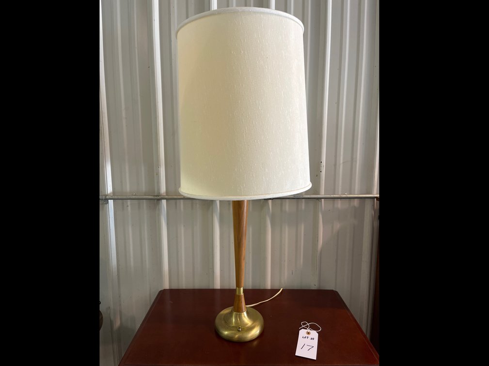 Wood and Brass Based Lamp