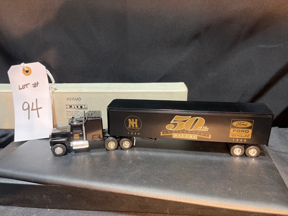 Ford New Holland 50th Anniversary Balers Tractor Trailer  1/64th