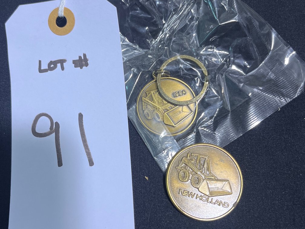 1984 New Holland Key Chain and 1983 Coin