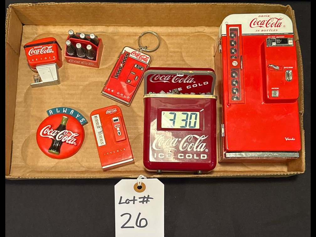 Coca-Cola Magnets, Clock ,vending machine 