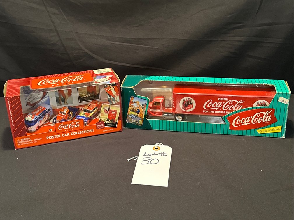 Coca-Cola Collector Cars & Metal Truck Bank