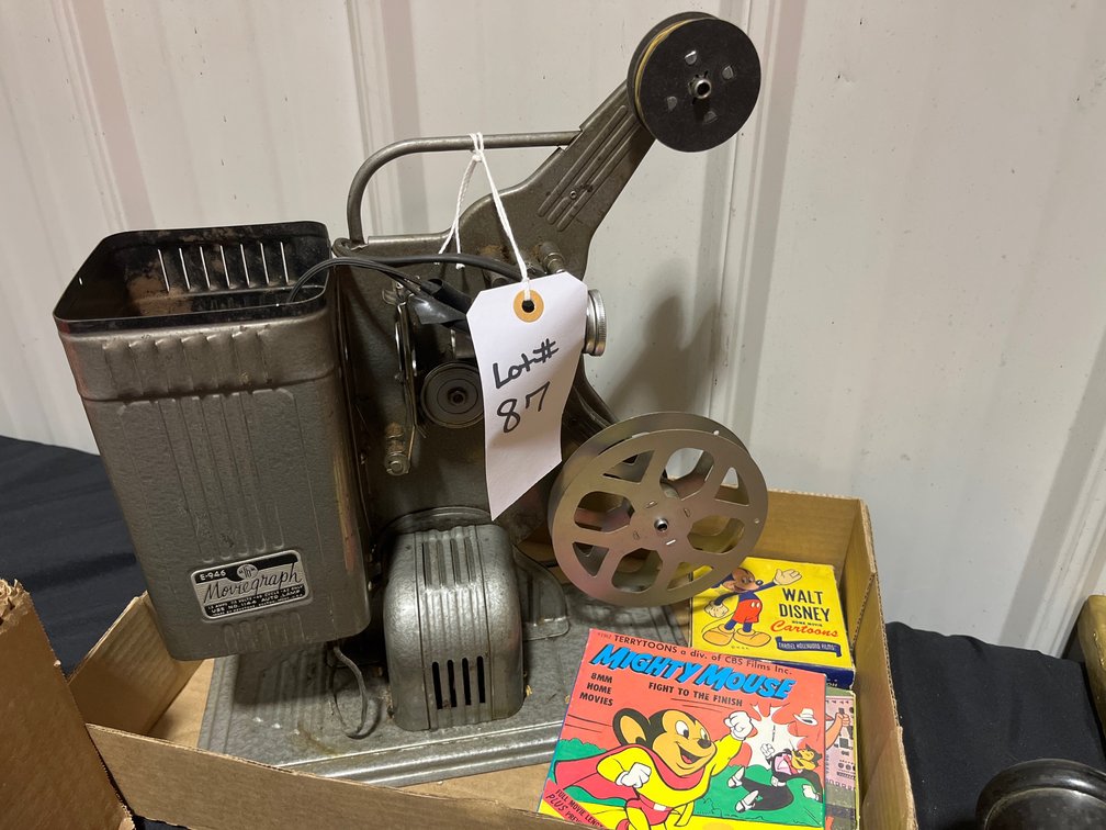 Vintage 16MM MovieGraph Projector and Cartoon Reels