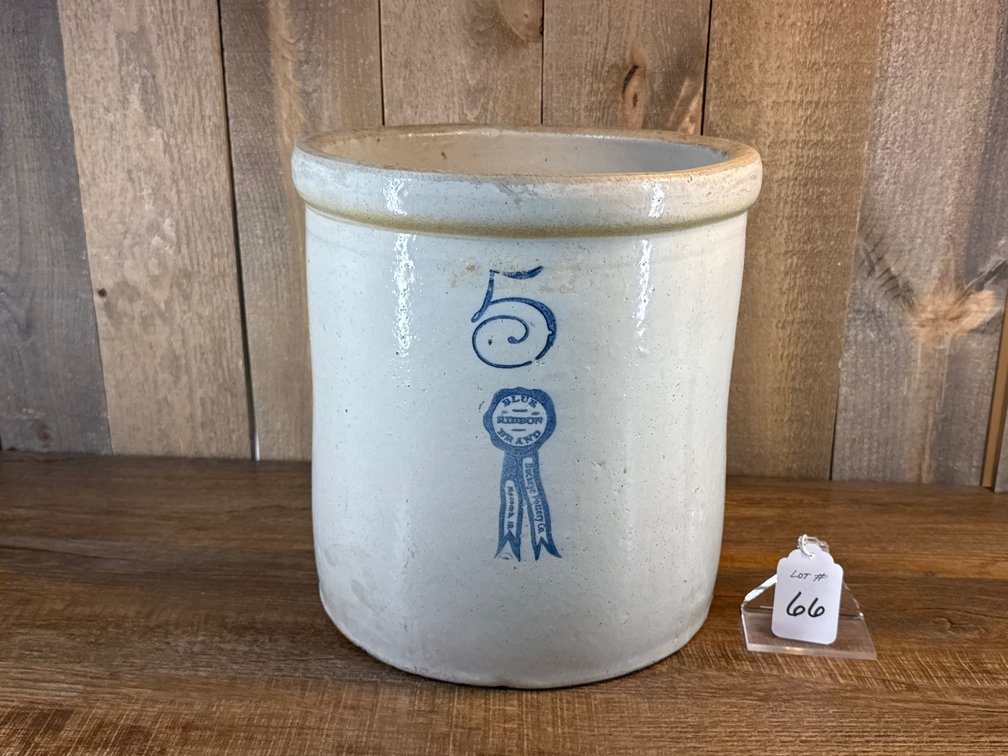 5 Gal. Blue Ribbon Crock