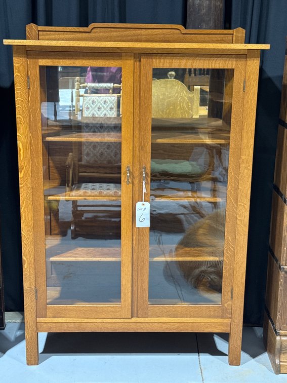 Oak Curio Cabinet