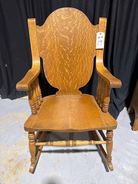 Quarter-Sawn Oak Rocker
