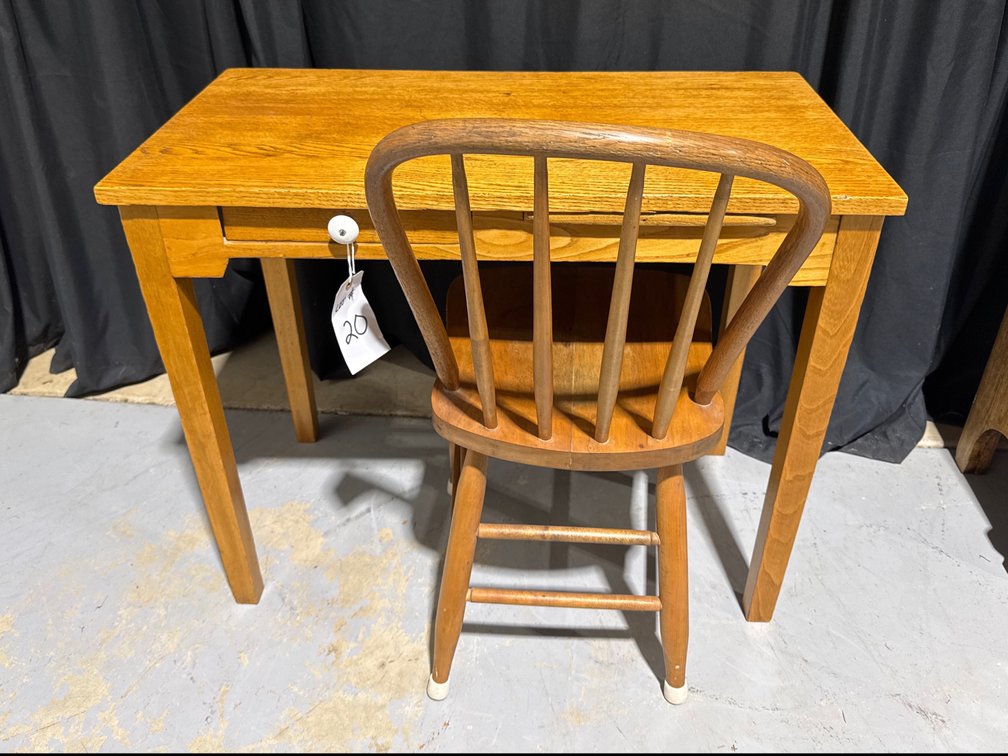 Vintage OHS Desk & Chair