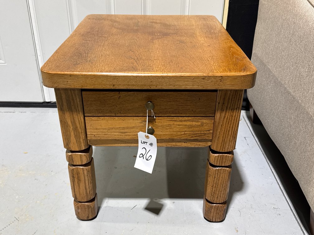 Oak End Table