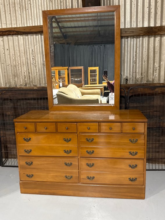 Maple Dresser w/Mirror